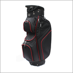 Majek Black Red Golf Bag 9 inch 14-Way Friendly Separator Top