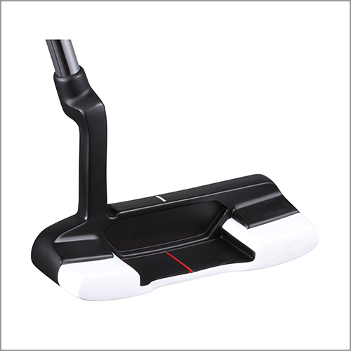 Majek K5 P-200 Red and Black Off Set Blade Men's Golf Putter Precision Steel Shaft Perfect for Lining up Your Putts