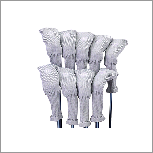 Majek Golf All Hybrid Club Silver Acrylic Headcover Set 3-PW