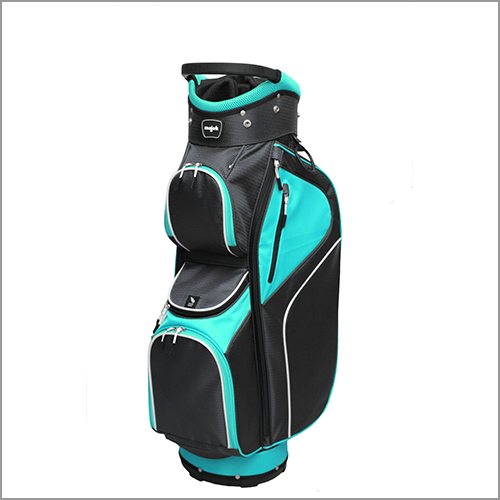 Majek Teal Black Golf Bag 9 inch 14-Way Friendly Separator Top