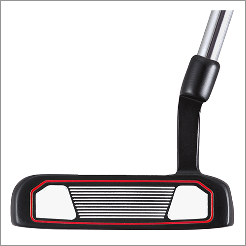 Majek K5 P-204 Red and Black Golf Lady Putter Bullet Style Forgiving Mallet with Alignment Line Up Hand Tool