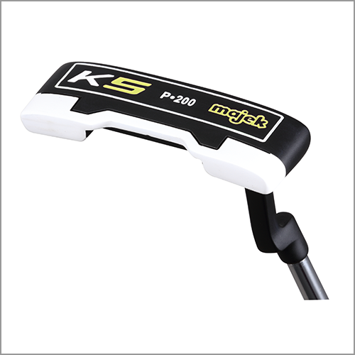Majek K5 P-200 Lime and Black Off Set Blade Men's Golf Putter Precision Steel Shaft Perfect for Lining up Your Putts