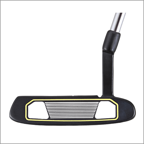 Majek K5 P-200 Lime and Black Off Set Blade Men's Golf Putter Precision Steel Shaft Perfect for Lining up Your Putts