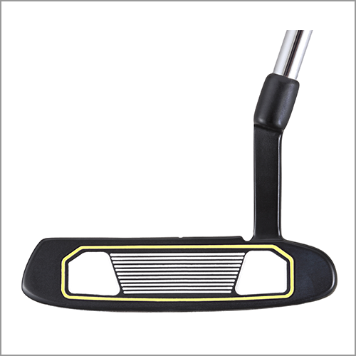 Majek K5 P-200 Lime and Black Off Set Blade Lady Golf Putter Precision Steel Shaft Perfect for Lining up Your Putts