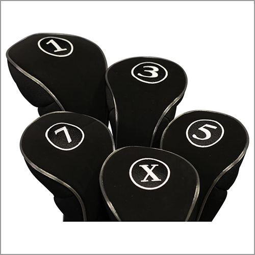 Majek Black Golf Zipper Driver + Fairway Woods Headcovers