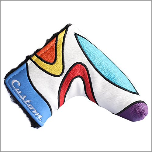 Majek Golf Retro Putter Blade Style Headcover - Psychedelic Colorful Groovy Custom Design