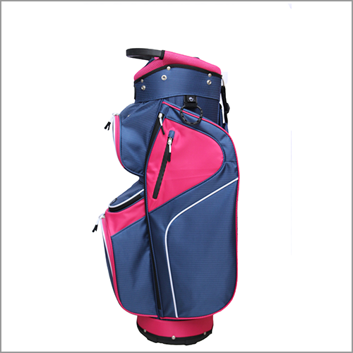 Majek Navy Blue Pink Golf Bag 9 inch 14-Way Friendly Separator Top
