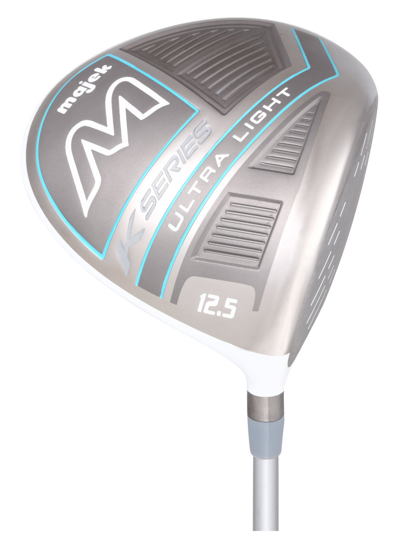 Majek Womens High Launch Golf Driver White K Series 460cc 12.5° Titanium Face Light Weight Driver Right Handed Woman Ultra Forgiving Ladies Flex