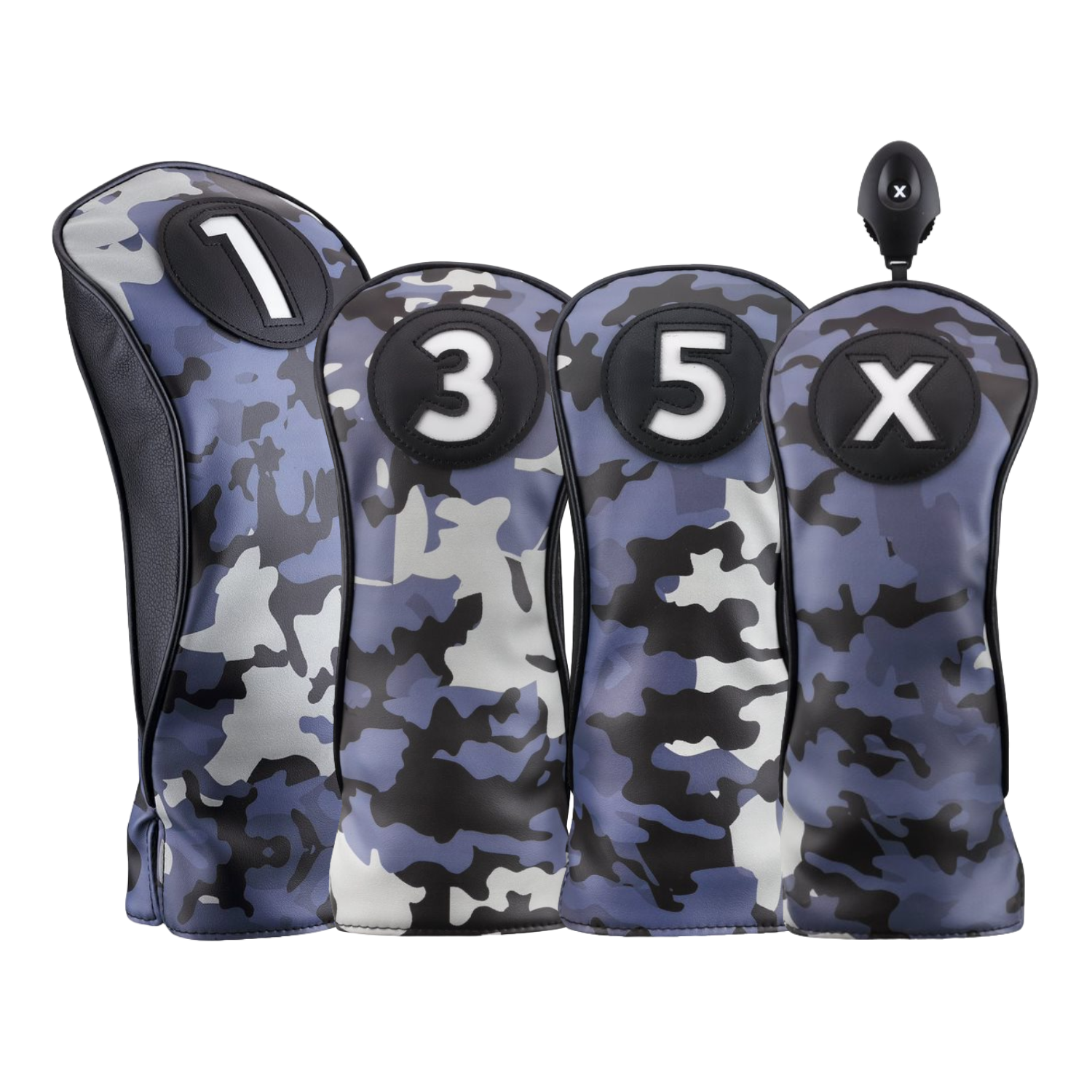 Majek Black and Blue Camo Head Covers