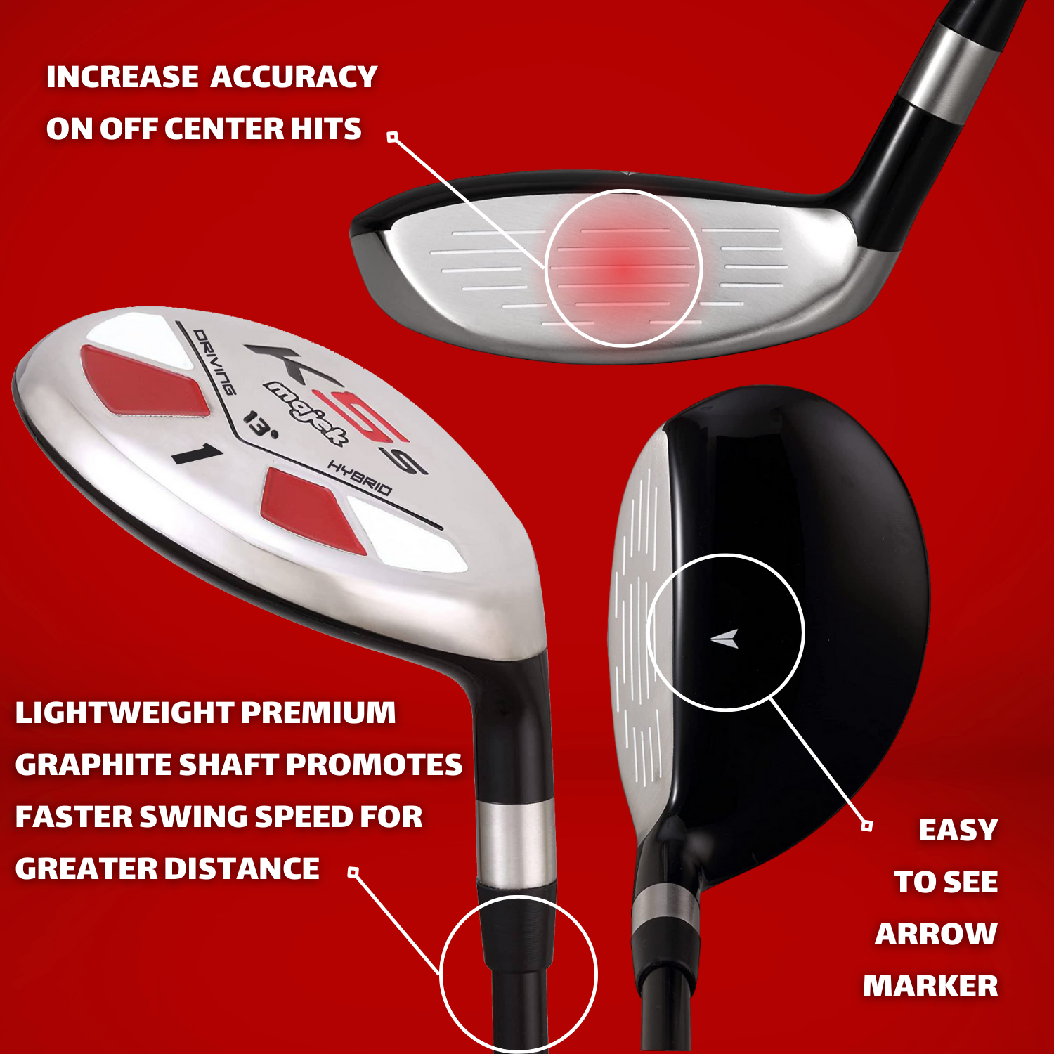 Majek Golf #1 Hybrid Driving Iron