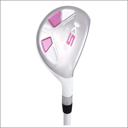 Majek K5s Pearl Ladies Golf Hybrids Irons Set Womens All True Hybrid Ultra Light Weight Forgiving Includes 4-SW