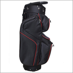 Majek Black Red Golf Bag 9 inch 14-Way Friendly Separator Top