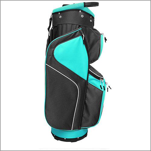 Majek Teal Black Golf Bag 9 inch 14-Way Friendly Separator Top