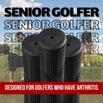 Majek Golf Club Grips Super Jumbo Arthritic Extra Large Tour 360 Degree Black - NO LOGO - Round .600 Extra Large XL XXL Great for Senior Golfers with Big Hands - Premium Rubber Golf Grips - 13 Pack High Traction Arthritic Grips