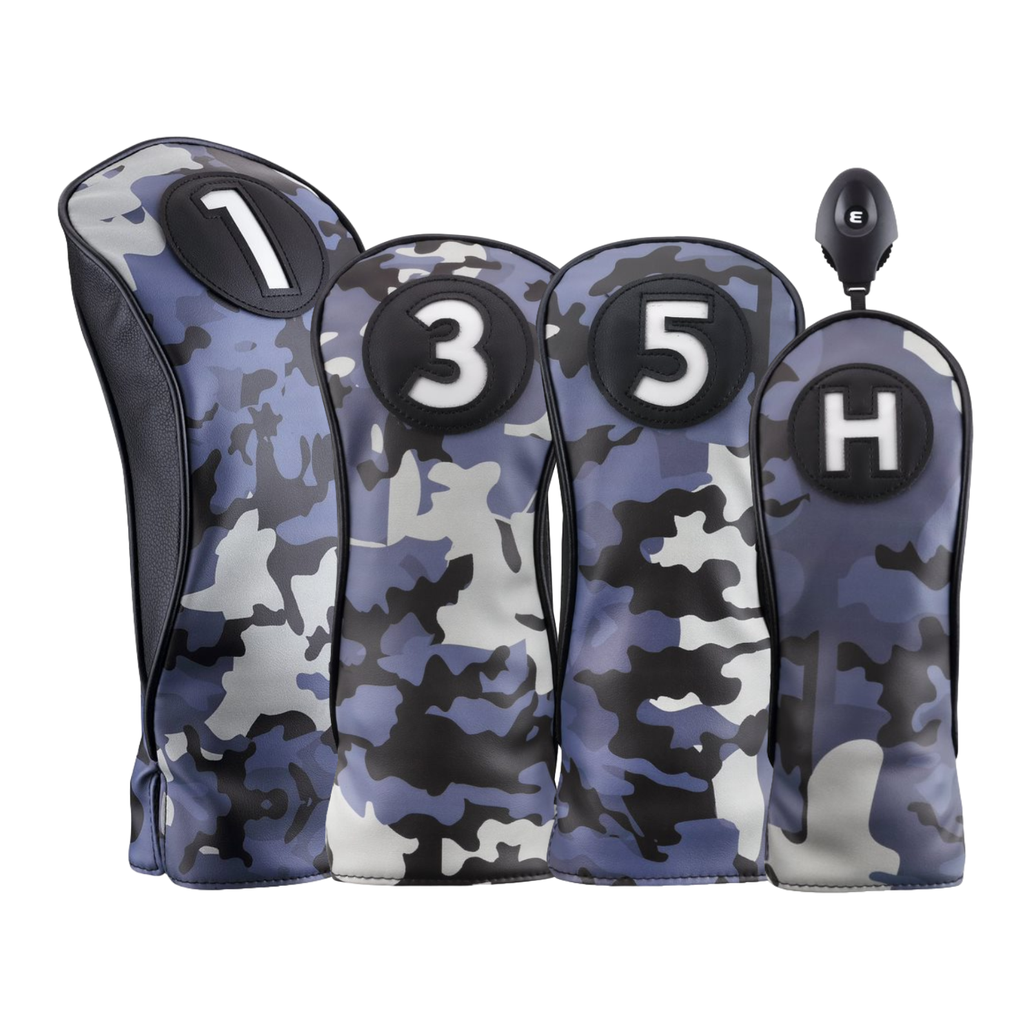 Majek Black and Blue Camo Head Covers