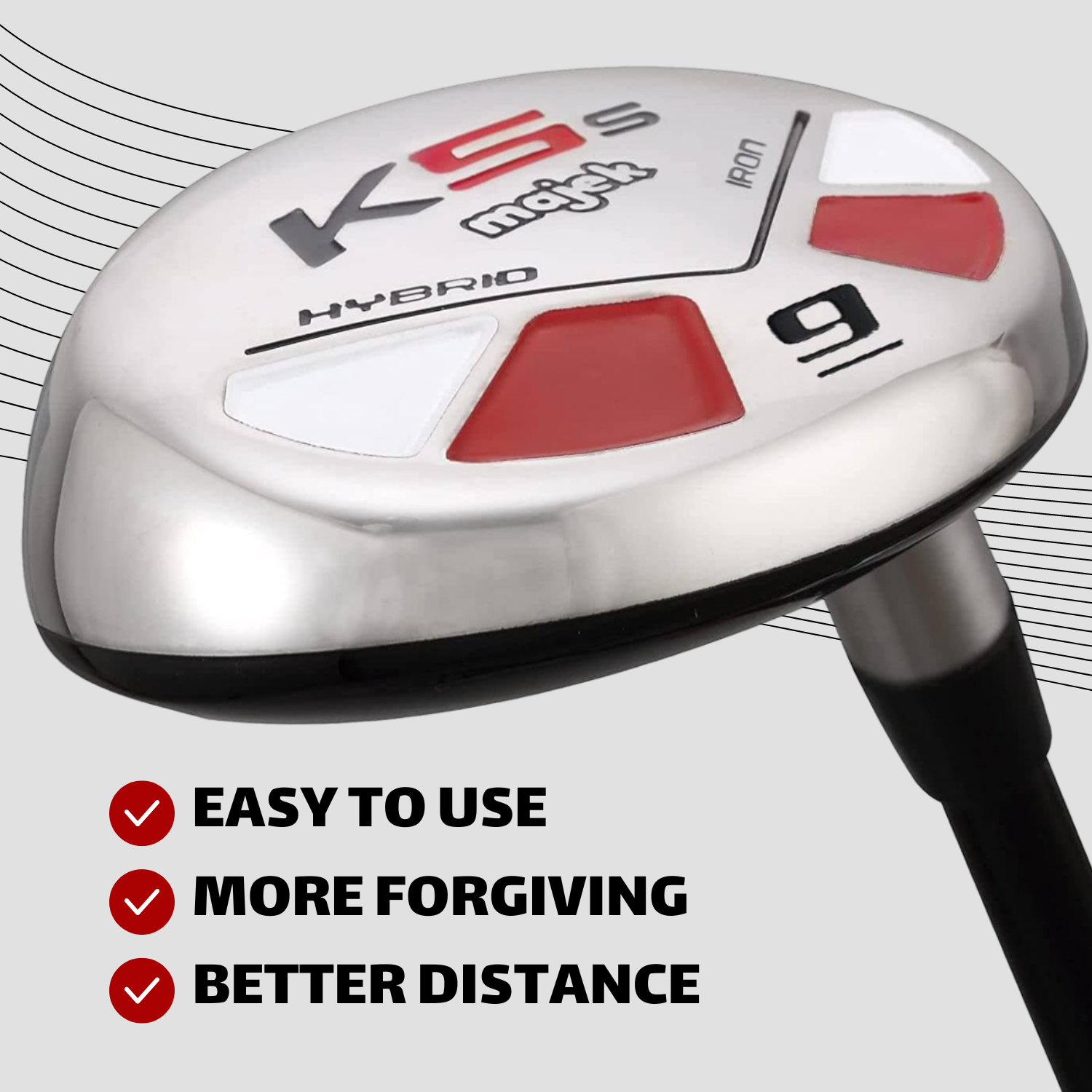 Majek Golf #9 Hybrid Iron