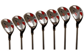 Left-Handed Majek K5 Senior Mens Golf All Hybrid Complete Full Set which Includes #3 - PW
