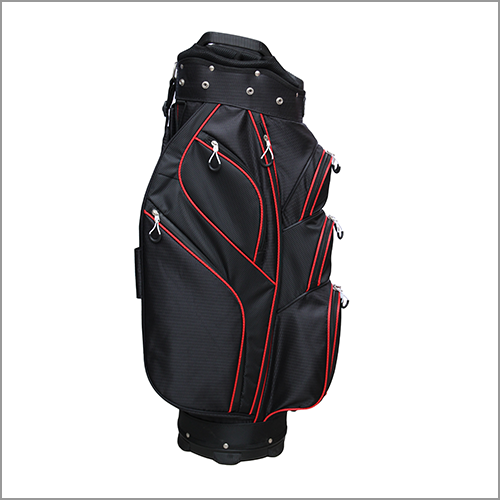 Majek Premium Black with Red Trim Golf Bag 9.5 inch 14-Way Friendly Separator Top with Putter Sleeve
