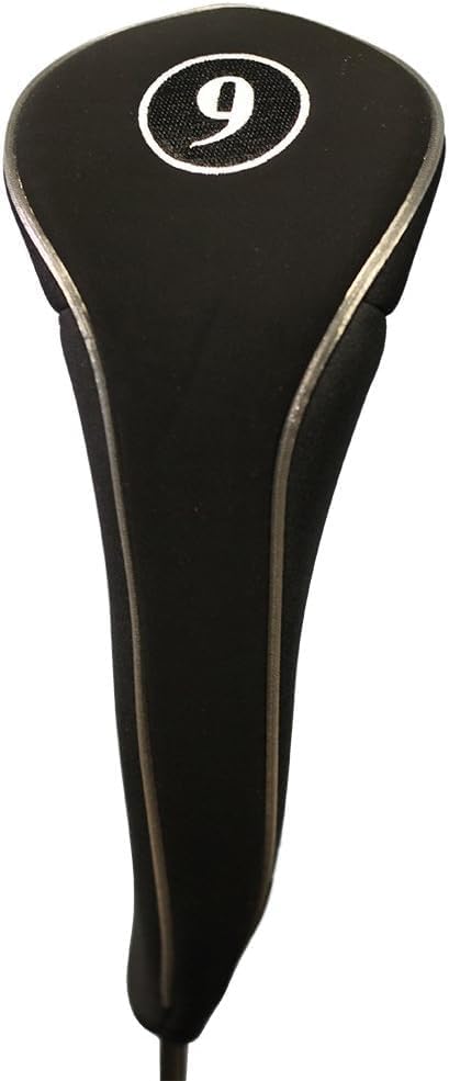 Majek Black Golf Zipper Driver + Fairway Woods Headcovers