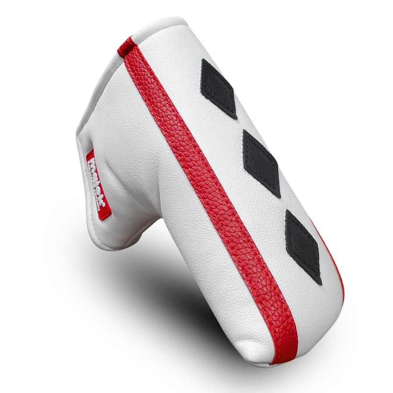 Majek Poker Black Diamond Retro Vintage L-Shape Blade Style Putter Head Cover