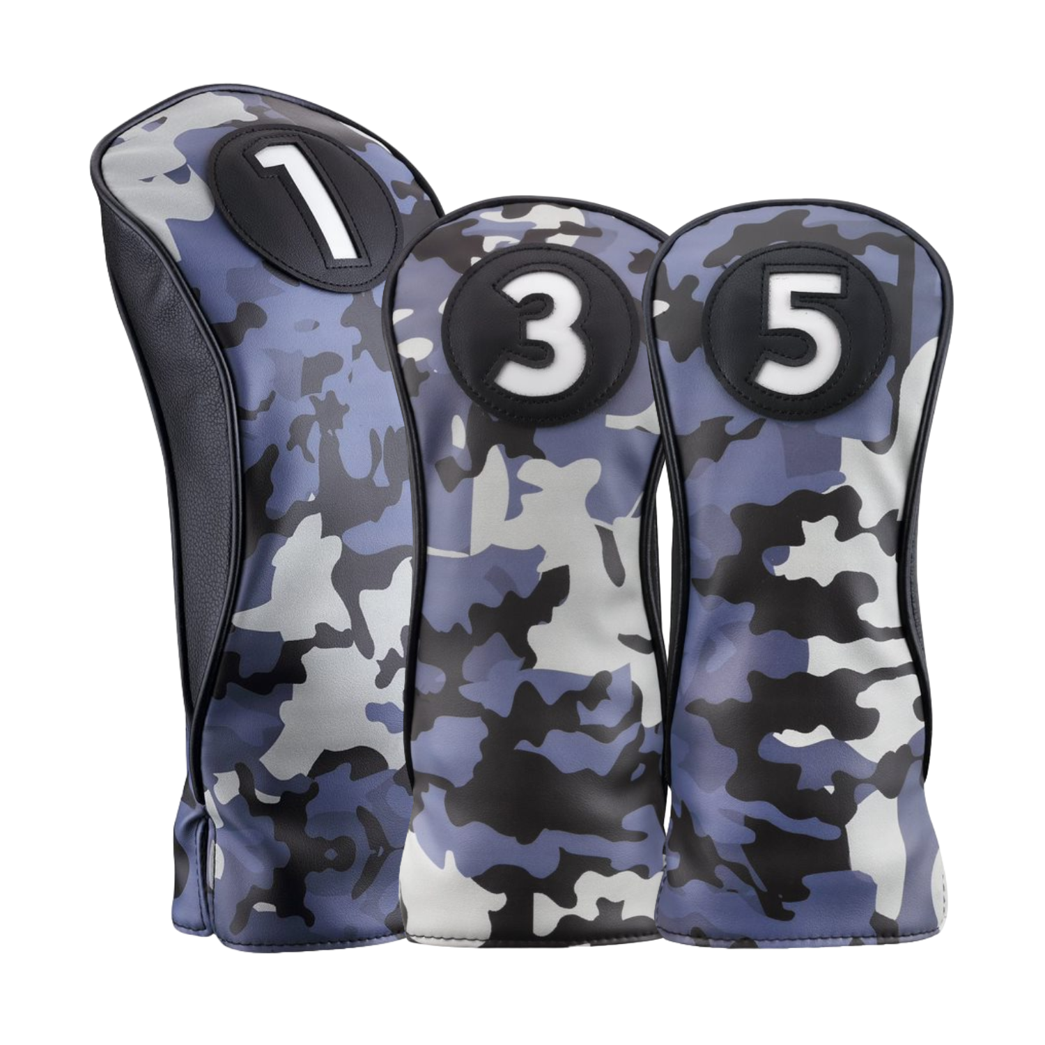 Majek Black and Blue Camo Head Covers