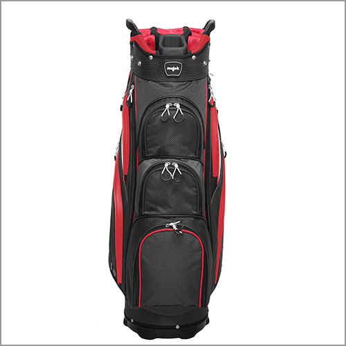 Majek Premium Black Red White Golf Bag 9.5 inch 14-Way Friendly Separator Top with Putter Sleeve
