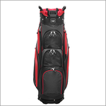 Majek Premium Black Red White Golf Bag 9.5 inch 14-Way Friendly Separator Top with Putter Sleeve
