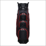 Majek Premium Black with Red Trim Golf Bag 9.5 inch 14-Way Friendly Separator Top with Putter Sleeve