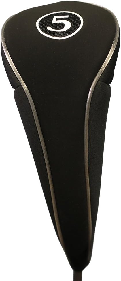Majek Black Golf Zipper Driver + Fairway Woods Headcovers