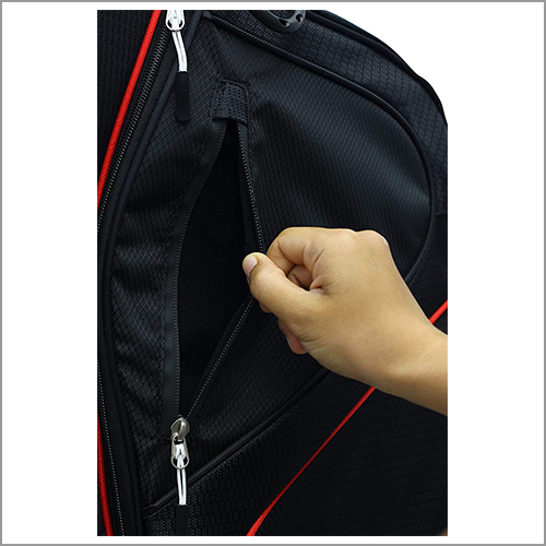 Majek Black Red Golf Bag 9 inch 14-Way Friendly Separator Top