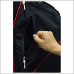 Majek Black Red Golf Bag 9 inch 14-Way Friendly Separator Top