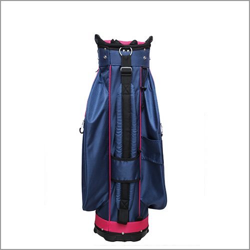 Majek Premium Navy Blue Pink Golf Bag 9.5 inch 14-Way Friendly Separator Top with Putter Sleeve