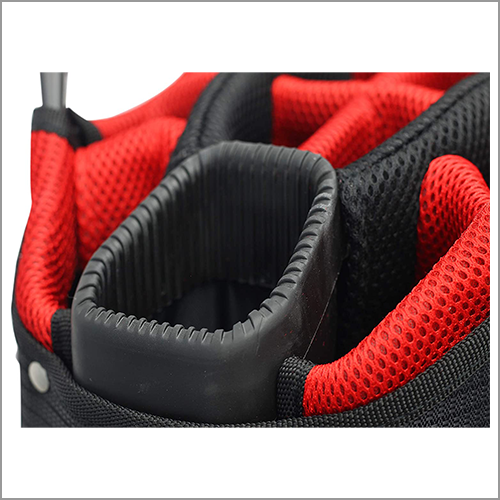 Majek Premium Black Red Charcoal Golf Bag 9.5 inch 14-Way Friendly Separator Top with Putter Sleeve