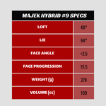 Majek Golf #9 Hybrid Iron