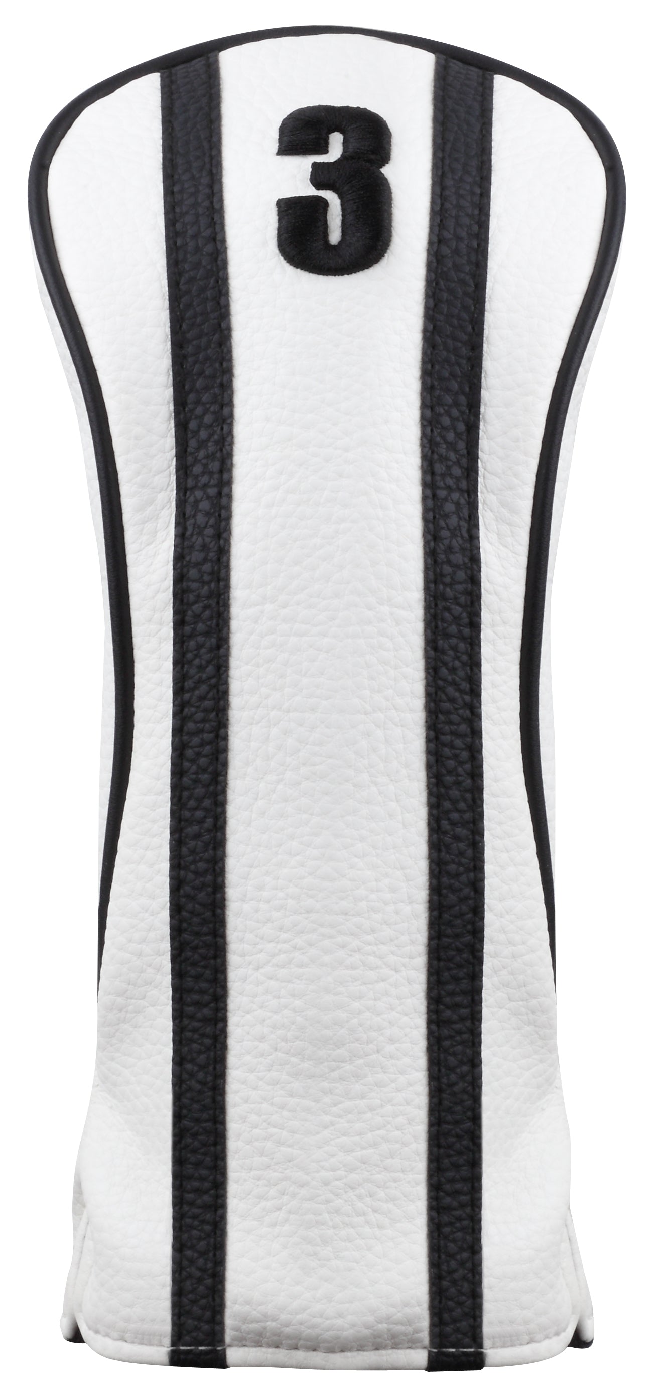 Majek Golf Clubs Premium Protective White & Black Head Covers