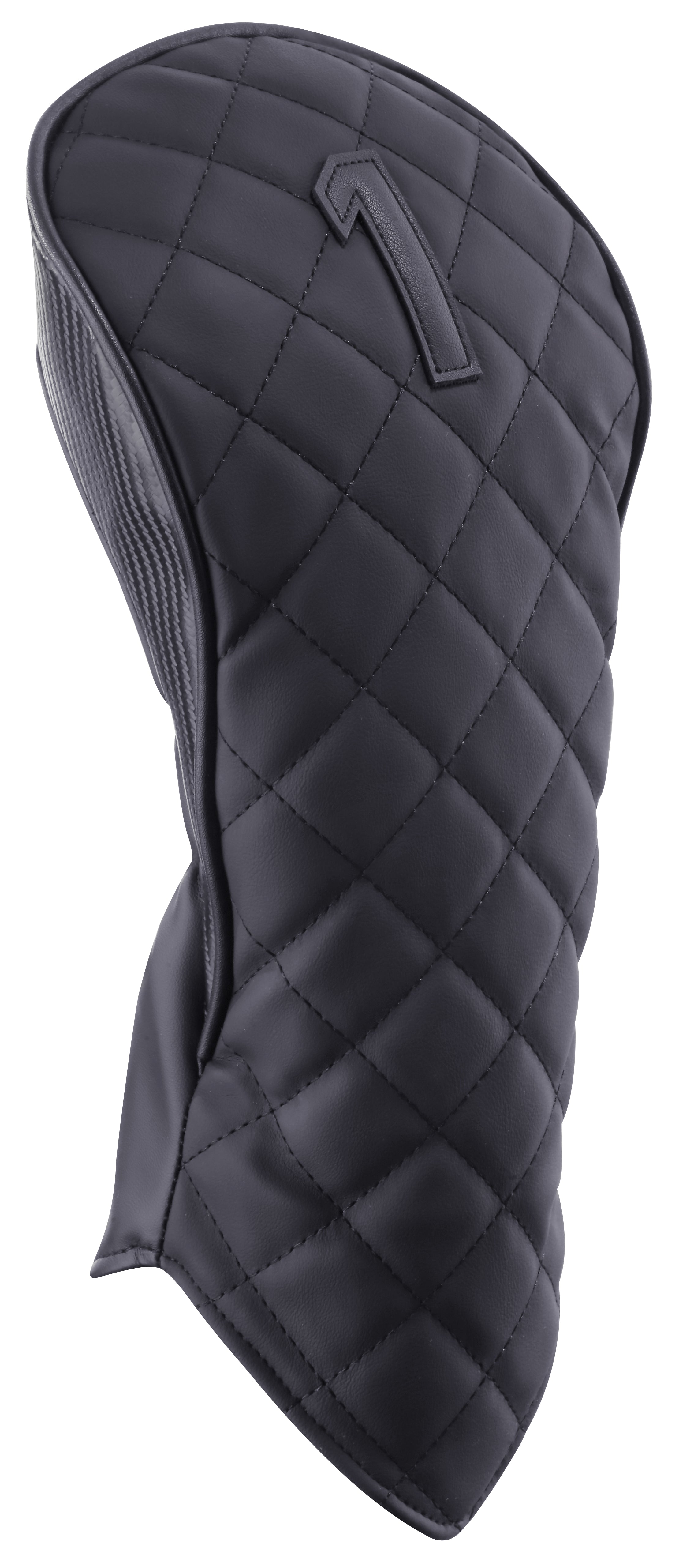 Majek Golf Clubs Premium Protective Black Rouge Style Quilted Texture #1 Driver Head Cover