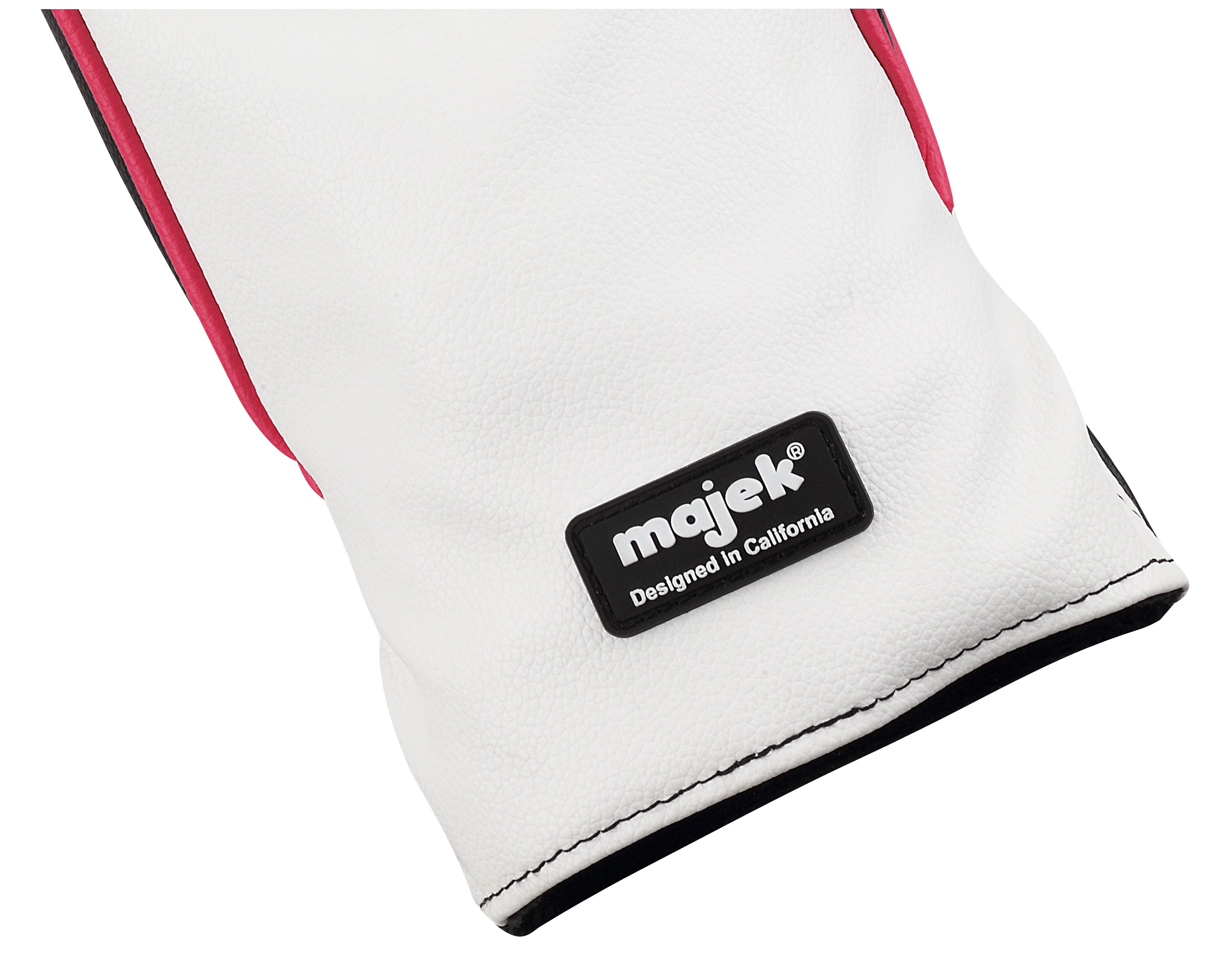 Majek Golf Clubs Premium Protective Pink Teal White and Black Head Covers