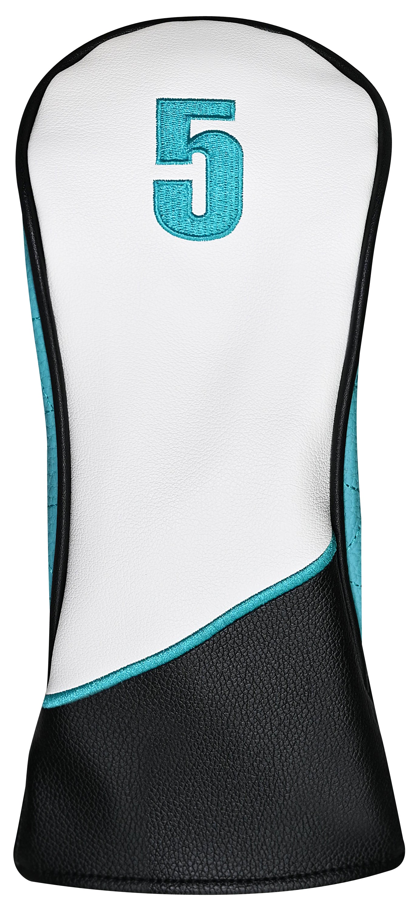 Majek Golf Clubs Premium Protective Teal White and Black Head Covers