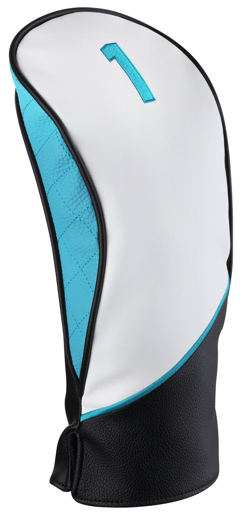 Majek Golf Clubs Premium Protective Teal White and Black Head Covers
