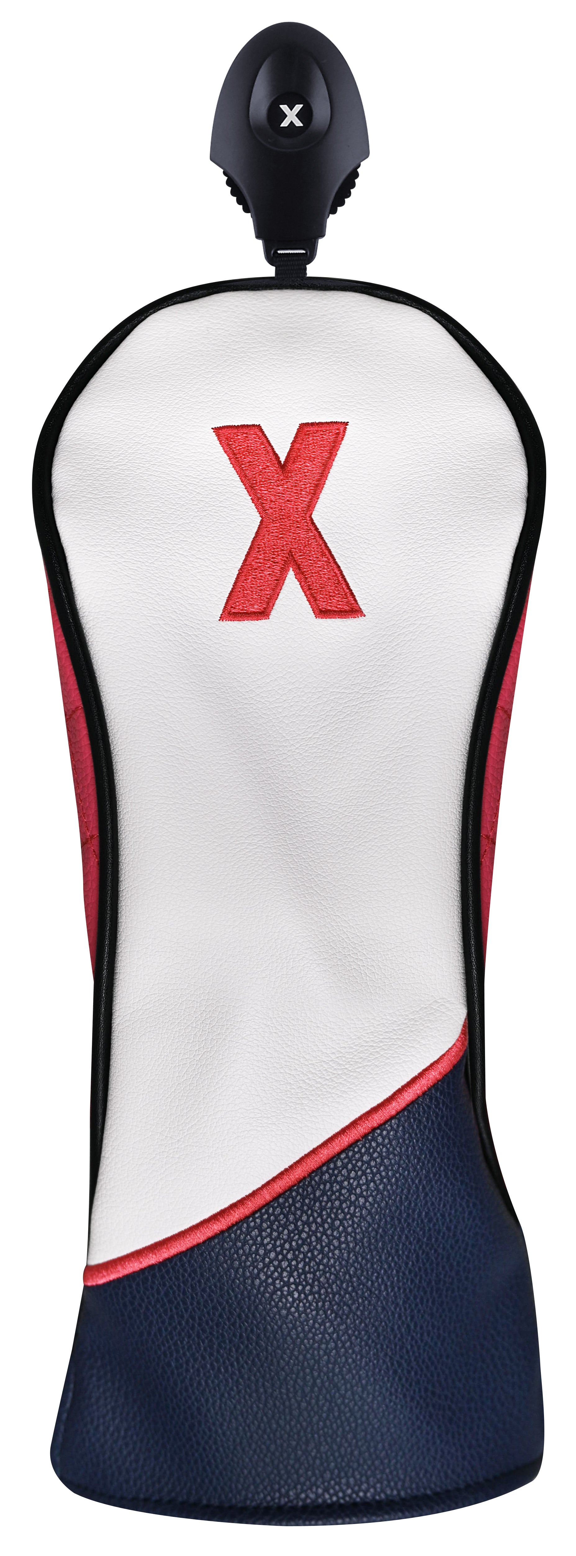 Majek Golf Clubs Premium Protective Navy Blue, Pink, White & Black Head Covers