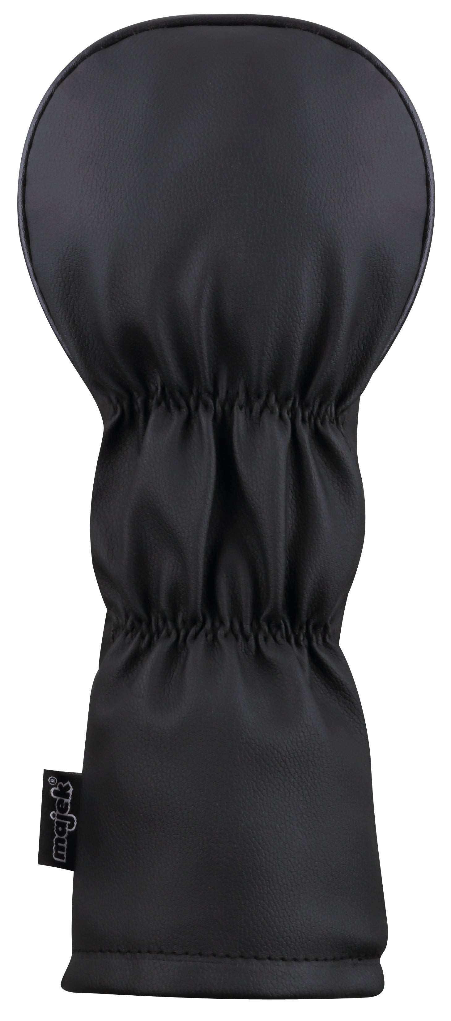 Majek Retro Golf Headcovers Black Red and White Vintage Leather Style 1 3 5 X H Driver Fairway and Hybrid Head Covers Fits 460cc Drivers Classic Look