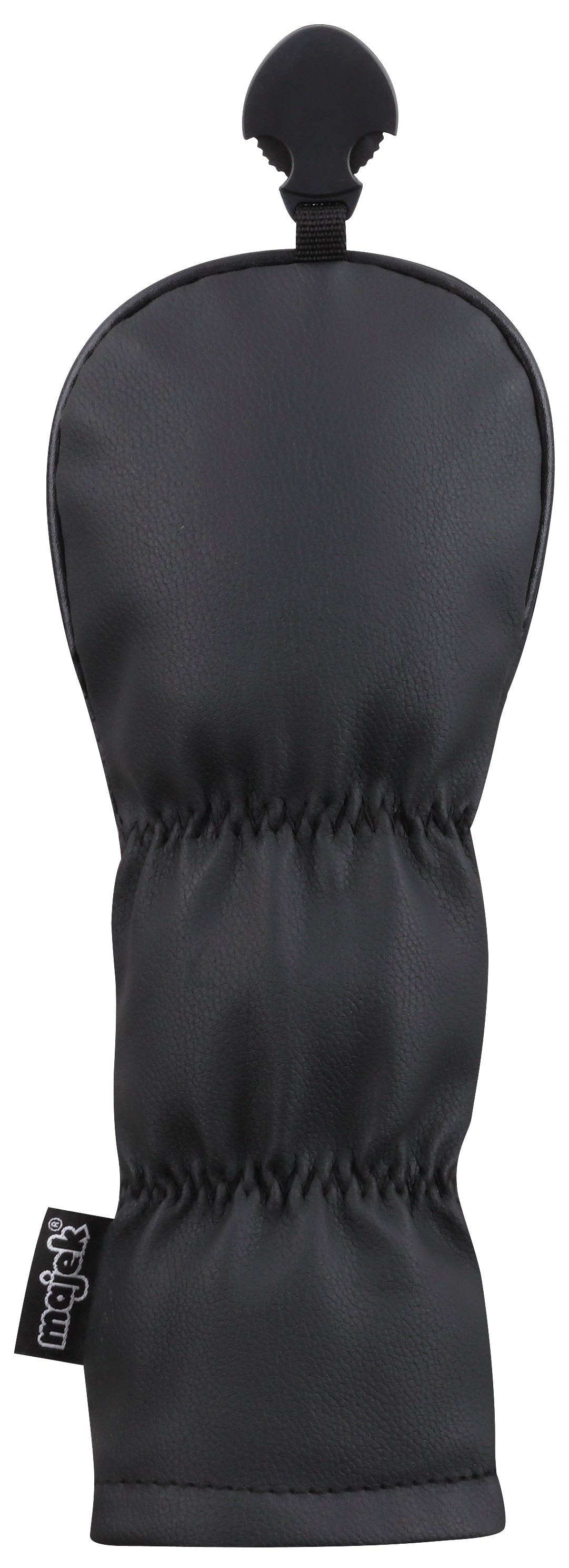 Majek Retro Golf Headcovers Black Red and White Vintage Leather Style 1 3 5 X H Driver Fairway and Hybrid Head Covers Fits 460cc Drivers Classic Look