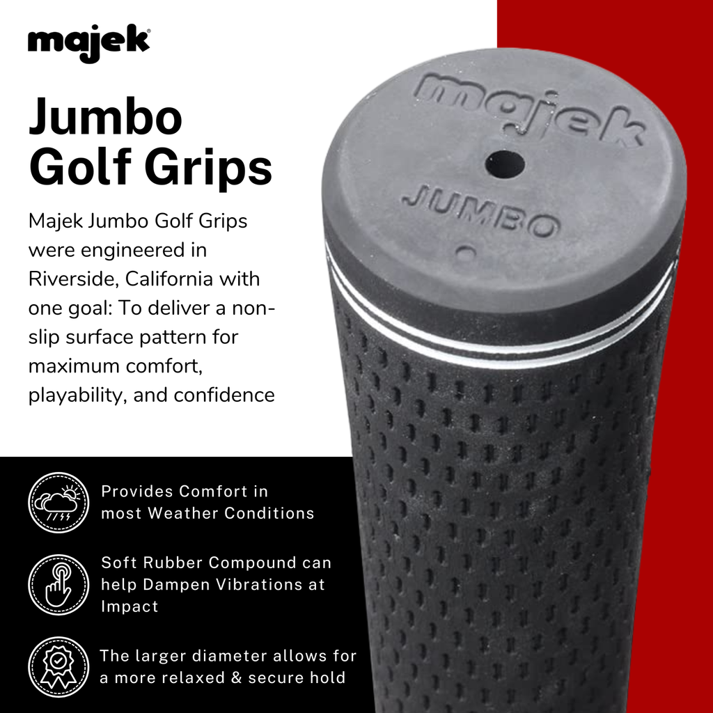 Majek Men's Jumbo with Logo Grips – Majek Golf