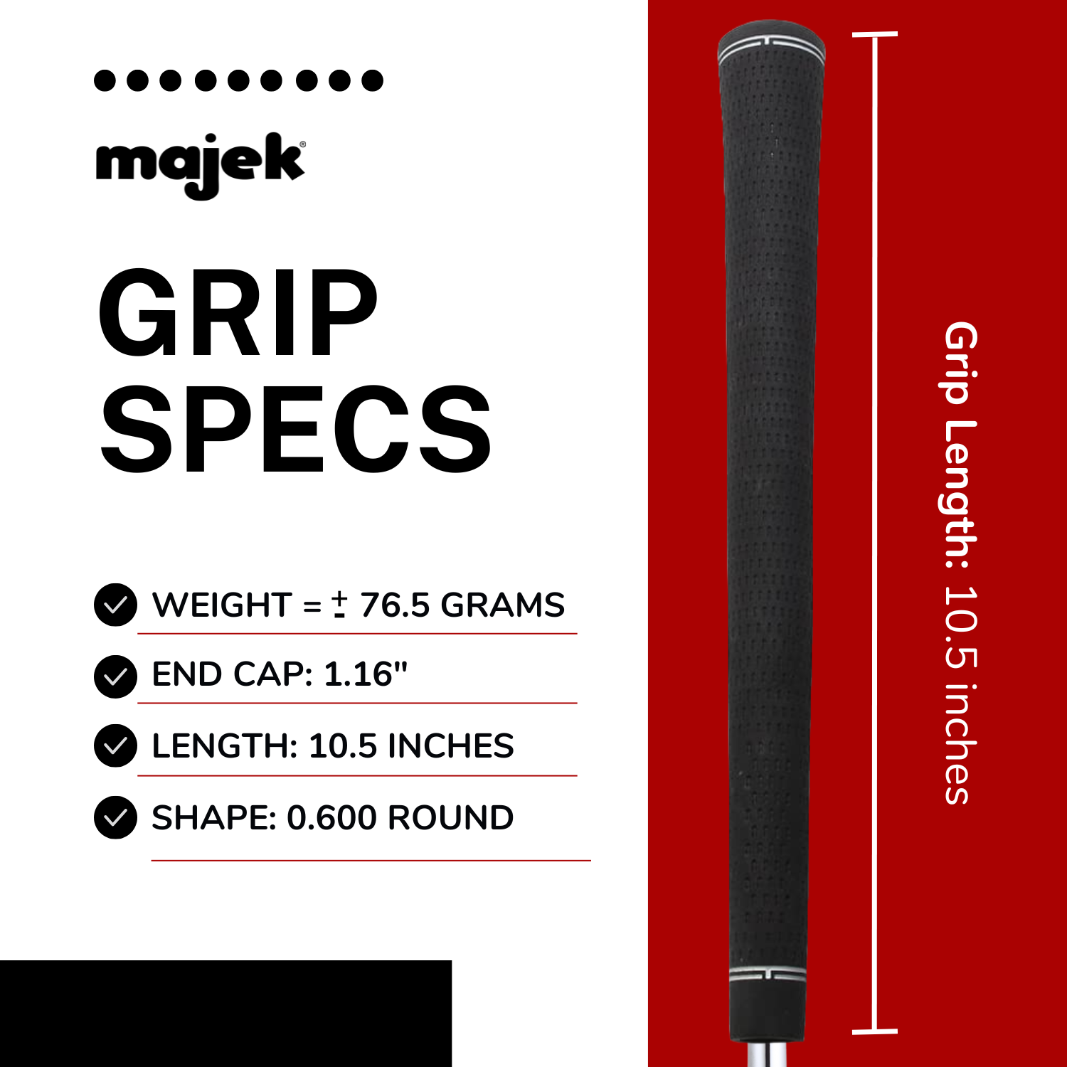 Majek Men's Jumbo No Logo Grips