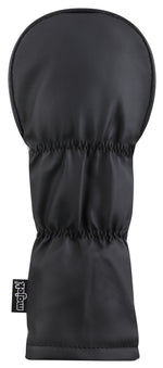 Majek Retro Golf Headcovers White Red and Black Vintage Leather Style 1 3 5 X H Driver Fairway and Hybrid Head Covers Fits 460cc Drivers Classic Look