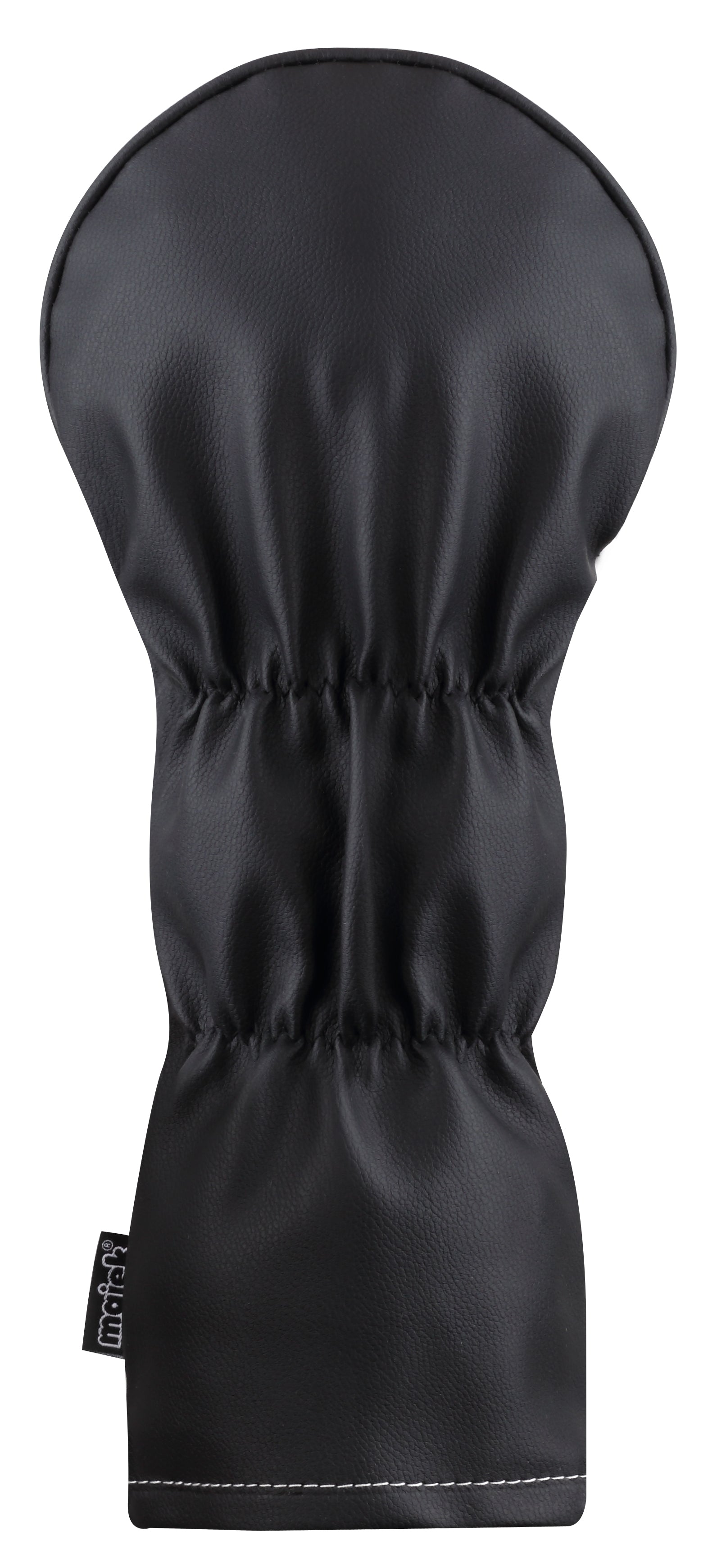 Majek Retro Golf Headcovers White Red and Black Vintage Leather Style 1 3 5 X H Driver Fairway and Hybrid Head Covers Fits 460cc Drivers Classic Look