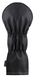 Majek Retro Golf Headcovers White Red and Black Vintage Leather Style 1 3 5 X H Driver Fairway and Hybrid Head Covers Fits 460cc Drivers Classic Look