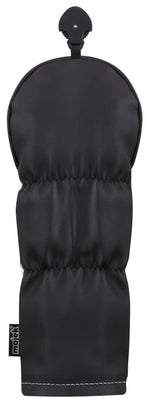 Majek Retro Golf Headcovers White Red and Black Vintage Leather Style 1 3 5 X H Driver Fairway and Hybrid Head Covers Fits 460cc Drivers Classic Look