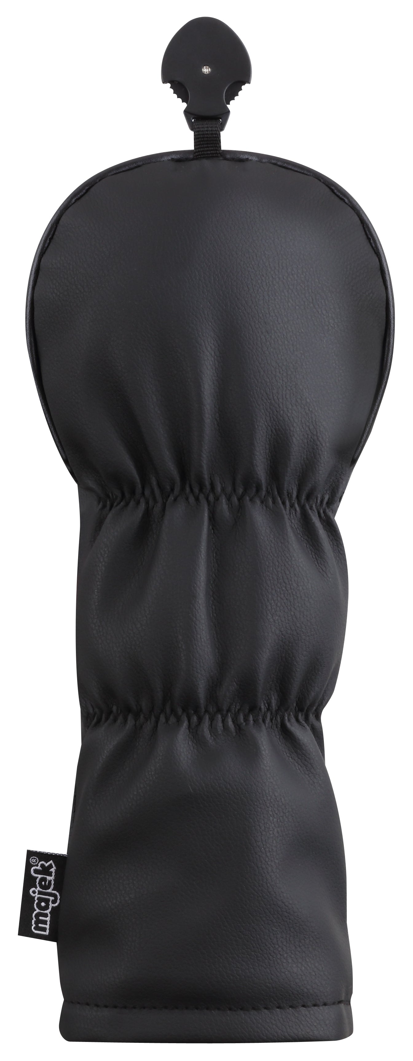 Majek Retro Golf Headcovers Black Red and White Vintage Leather Style 1 3 5 X H Driver Fairway and Hybrid Head Covers Fits 460cc Drivers Classic Look