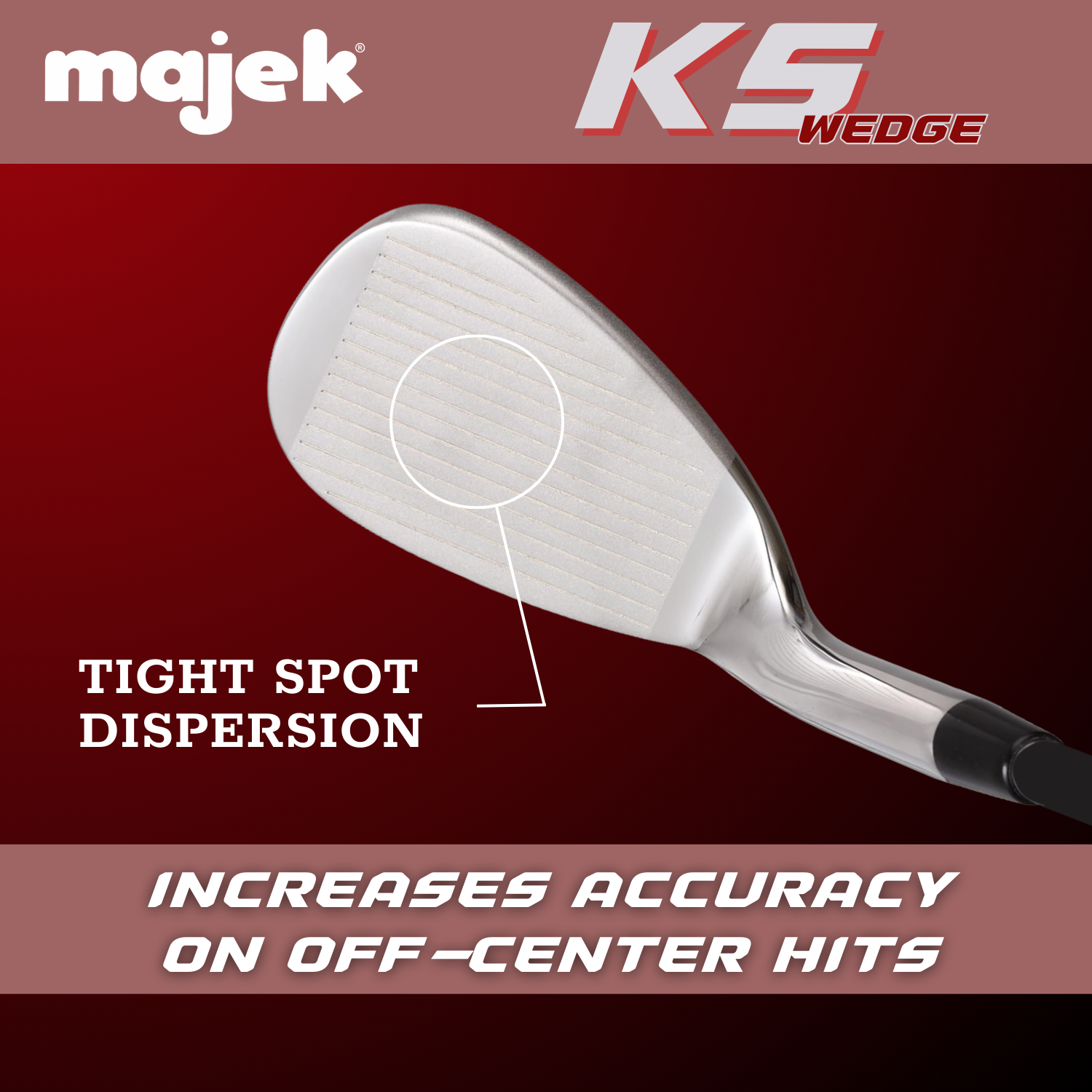 Majek K5 Golf Men's Complete Wedge Set: 52° Gap Wedge (GW), 56° Sand Wedge (SW), 60° Lob Wedge (LW) Right Handed Tall +1 inch Regular Flex Graphite Shaft